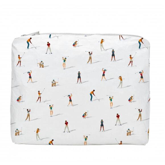 HI LOVE TRAVEL Handbags - NEW HI LOVE TRAVEL women's zipper pouch in golfers on the green
